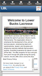 Mobile Screenshot of lowerbuckslacrosse.org