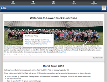 Tablet Screenshot of lowerbuckslacrosse.org